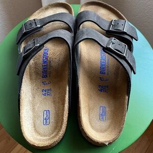 Birkenstock Arizona Sandal SFB in Black - size 42